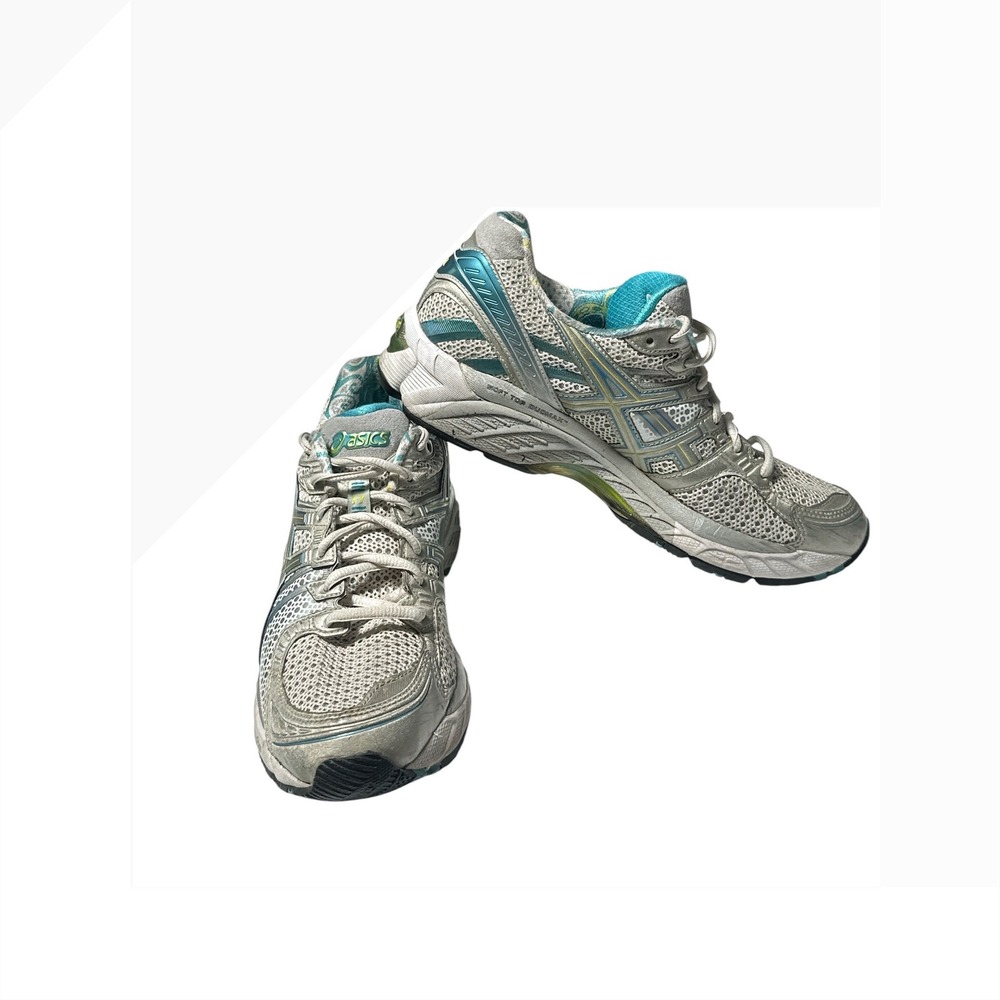 Asics Gel-Kayano 17 Womens Running Shoes Silver Teal T153N Size 9.5